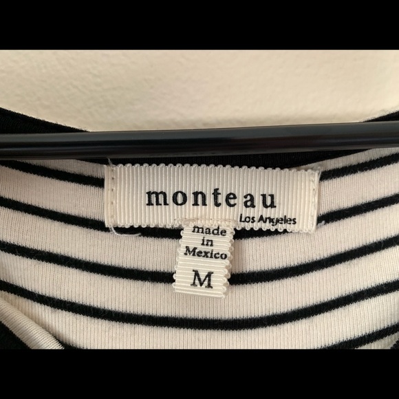 Striped Fitted Monteau Dress - Picture 3 of 3